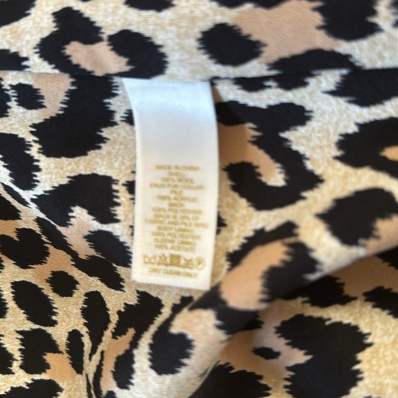 Kate Spade Briella Wool Faux Fur Collar Coat Tan Sz14 - Picture 6 of 8